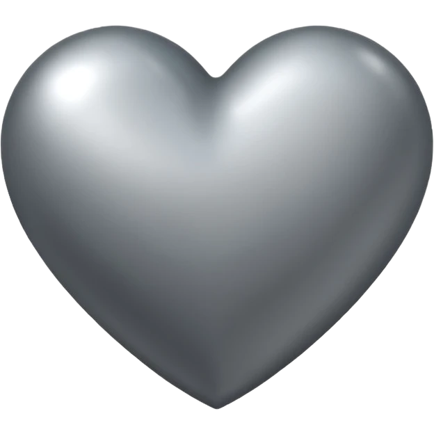 Coração cinza  emoji