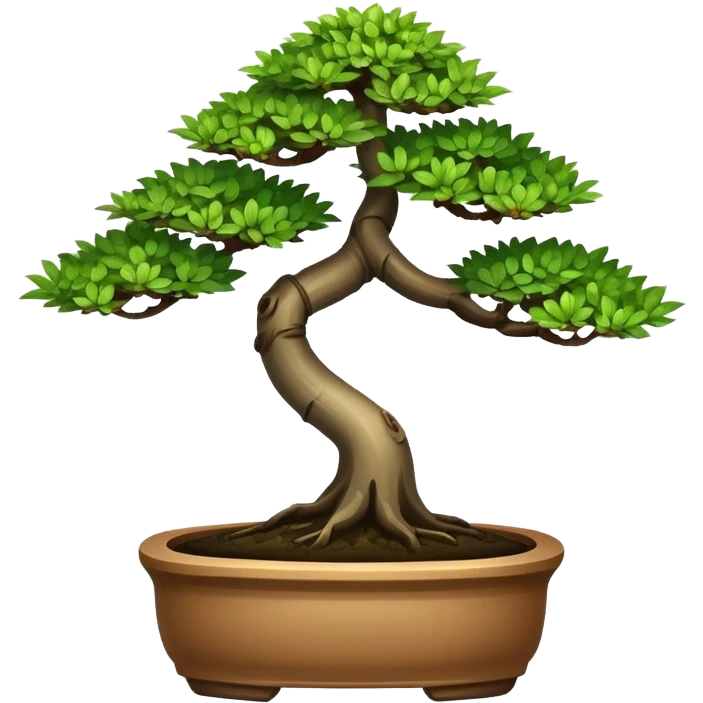small bonsai with cilindric leaves emoji