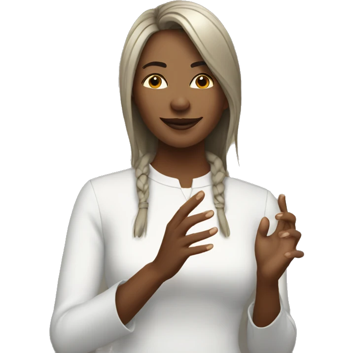 Female worship leader emoji