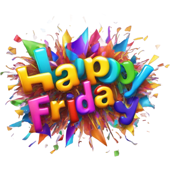 Explosive Happy Friday!  emoji