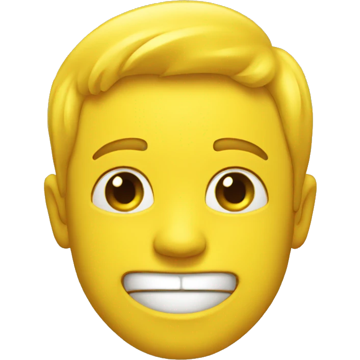 yellow guy  Too happy  emoji