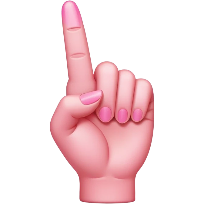 Pink middle finger  emoji