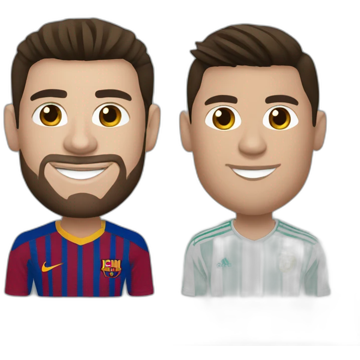 Messi et Ronaldo emoji