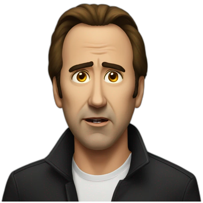 an evil nicolas cage emoji