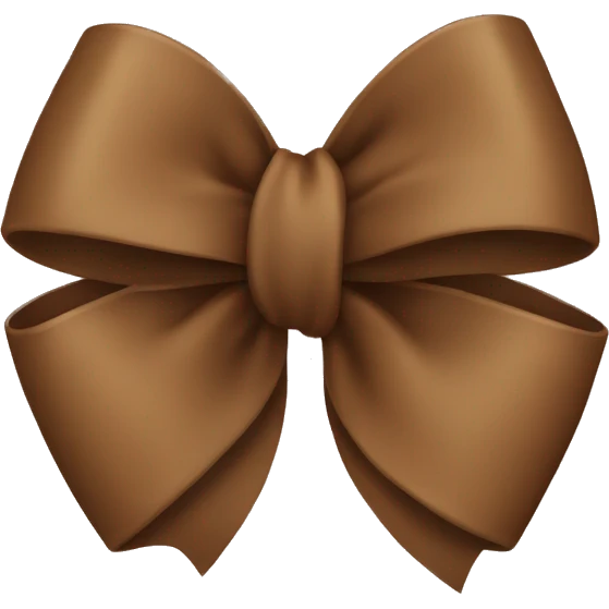 brown bow emoji