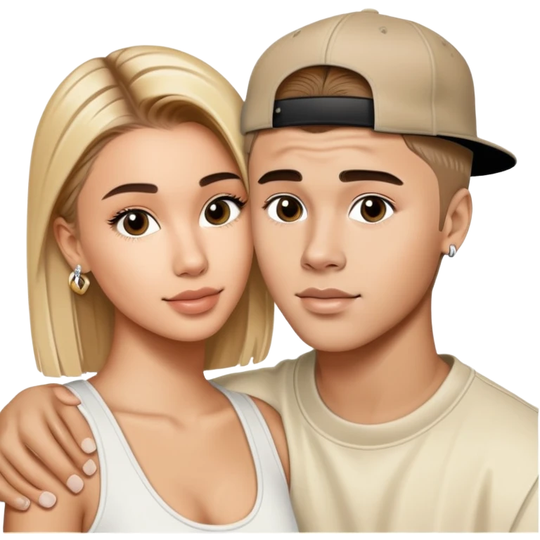 Justin and Hailey Bieber  emoji