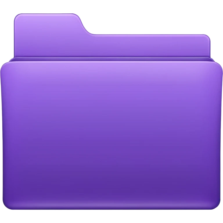 purple empty folder emoji