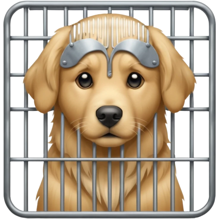 dog in cage emoji