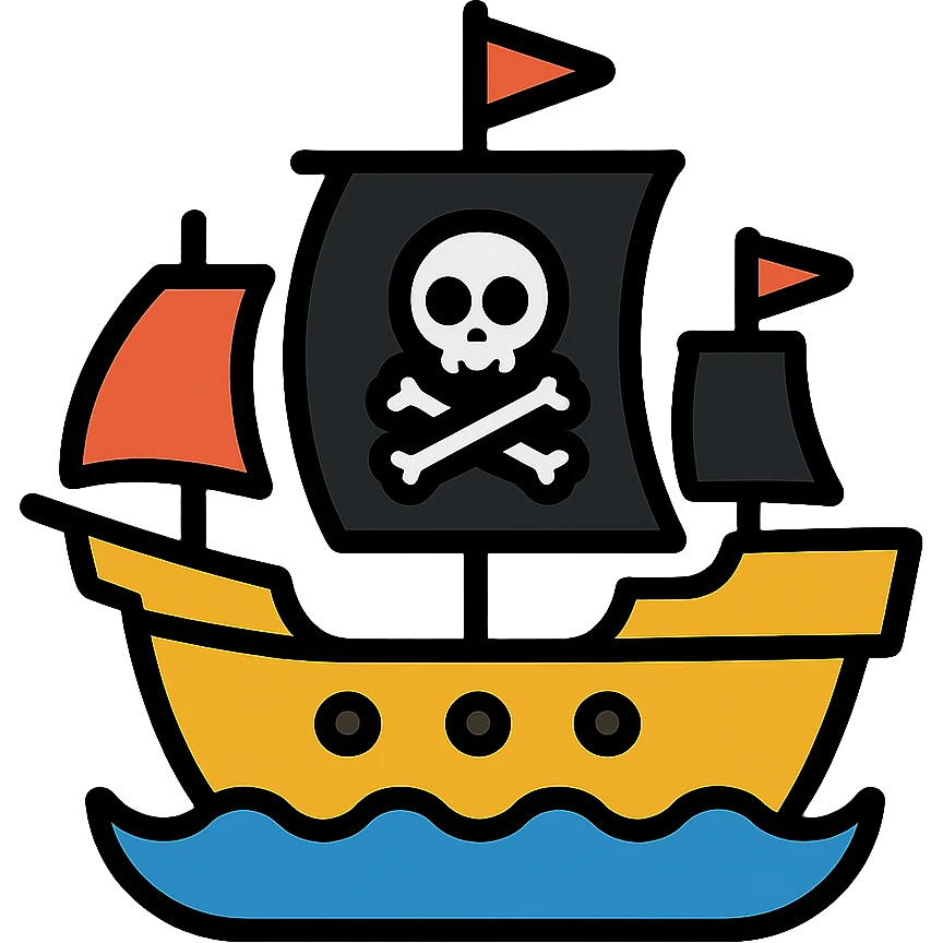 pirate ship emoji