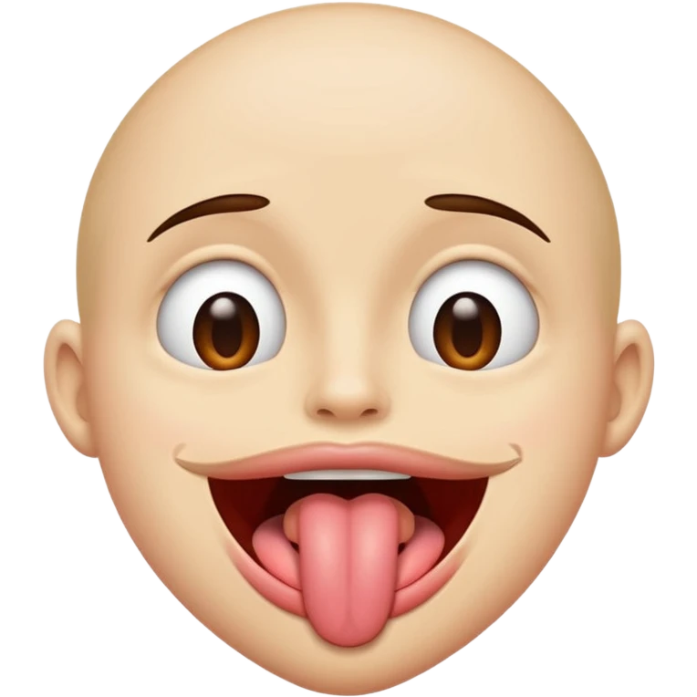tounge out and hangs going to both sides emoji