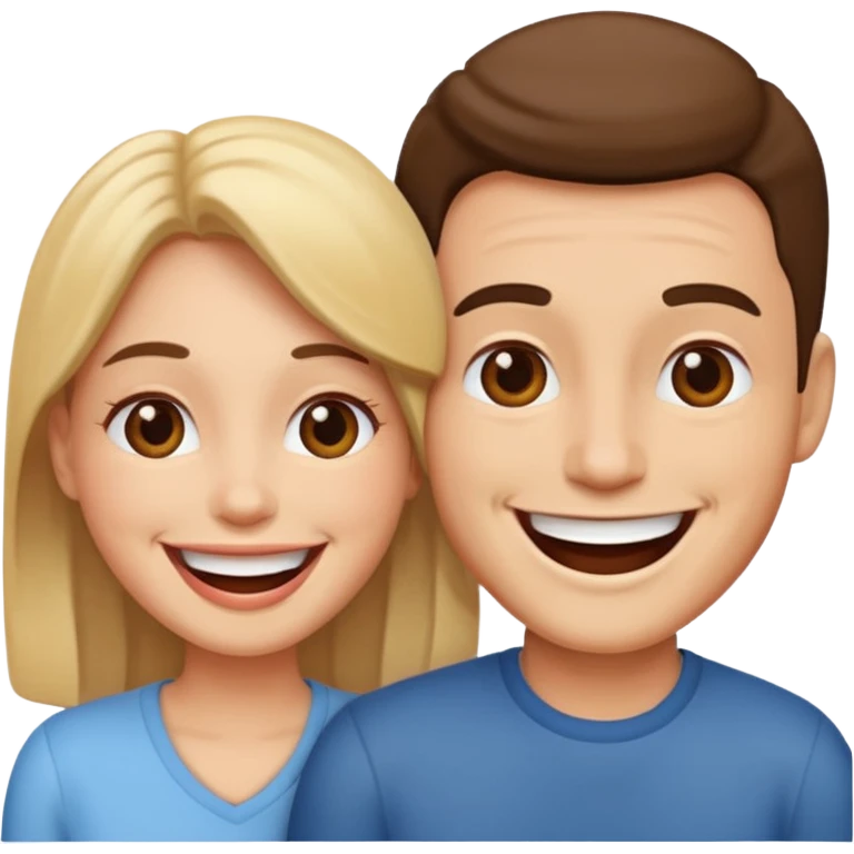 couple in love talking emoji