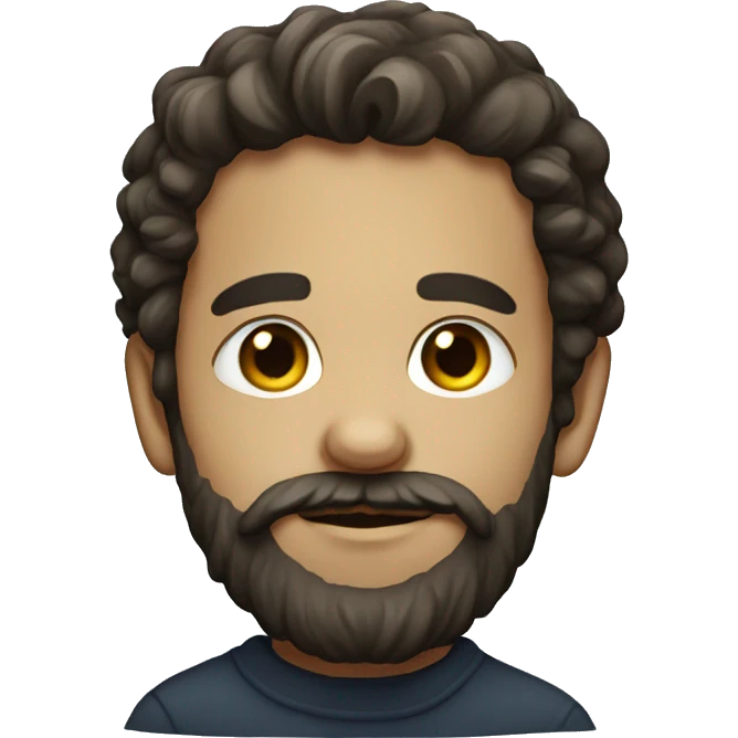 portrait of a bearded boy emoji