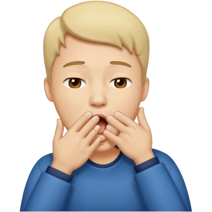 People Yawning with Hand on Mouth, emoji