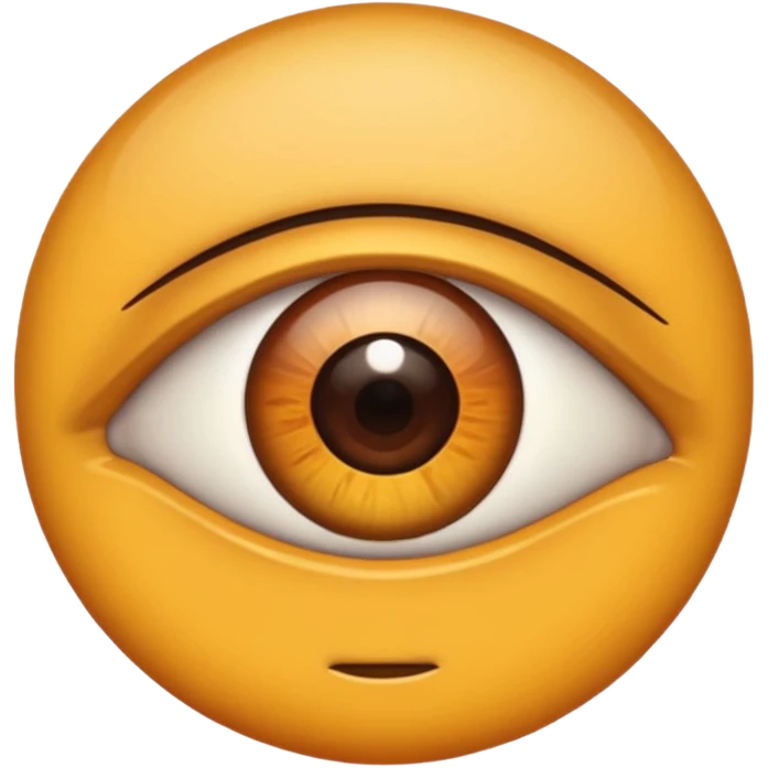 brown eye emoji