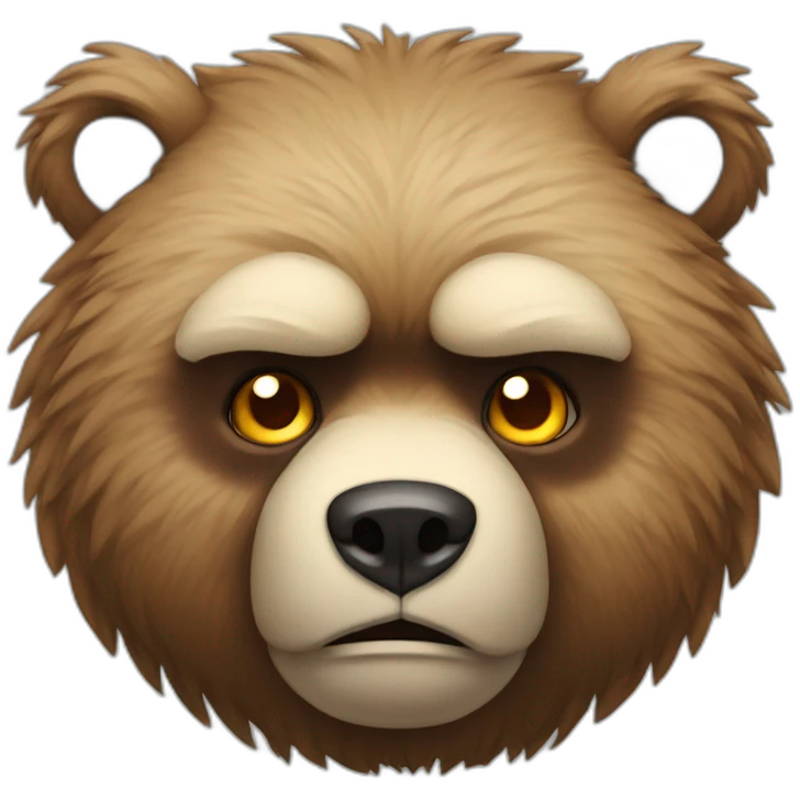 angry bear emoji