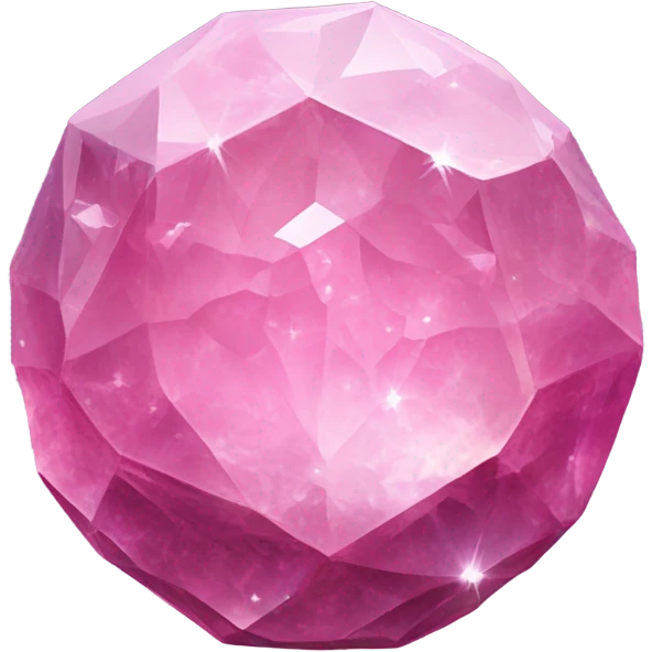 Pink crystallized moon  emoji