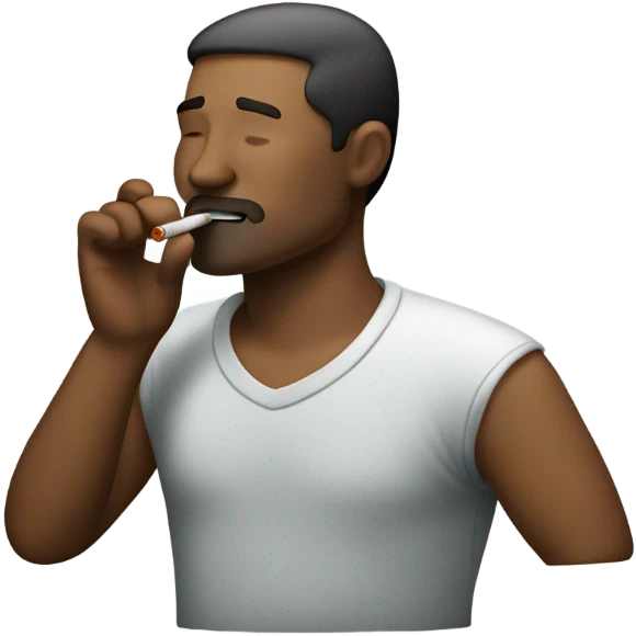 Guy smoking  emoji