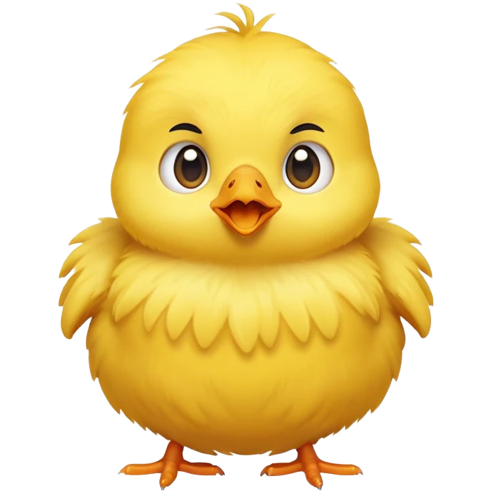 surprised chick emoji