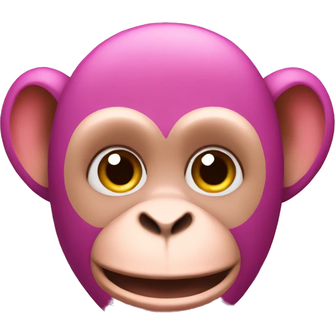 Pink monkey emoji