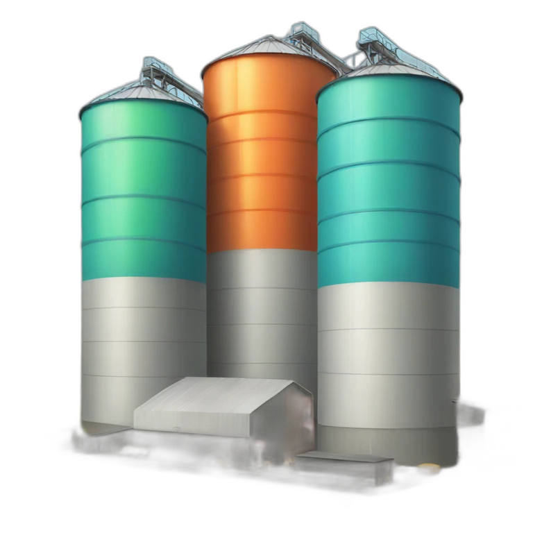 colourful silos emoji
