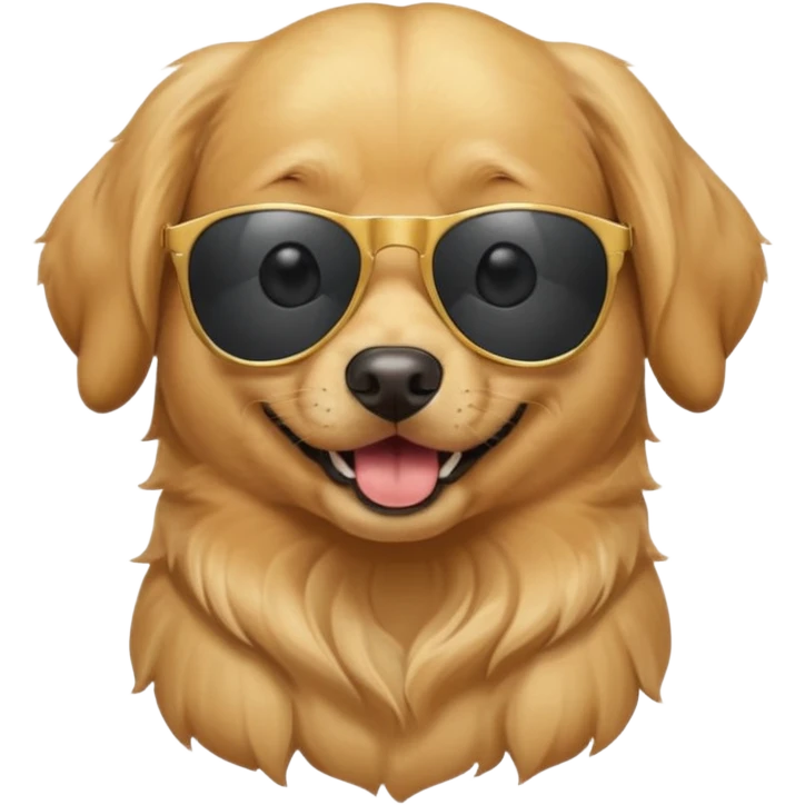 Dog wearing sunglases emoji
