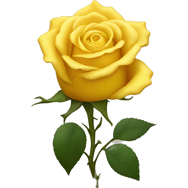 Yellow rose emoji
