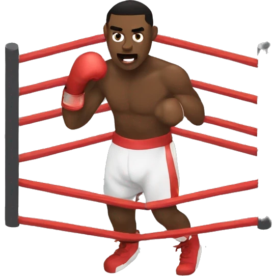 Boxer in a ring emoji