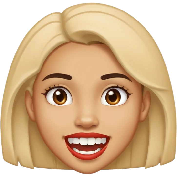 Mixed girl with buck teeth emoji