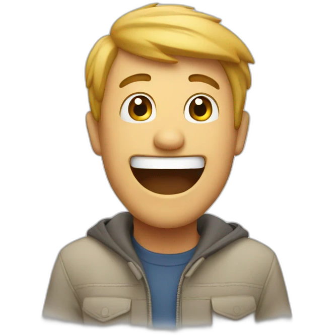 Excited man emoji