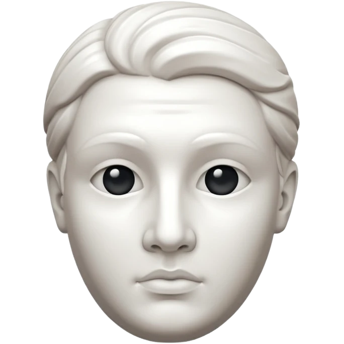 marble sculpture head emoji