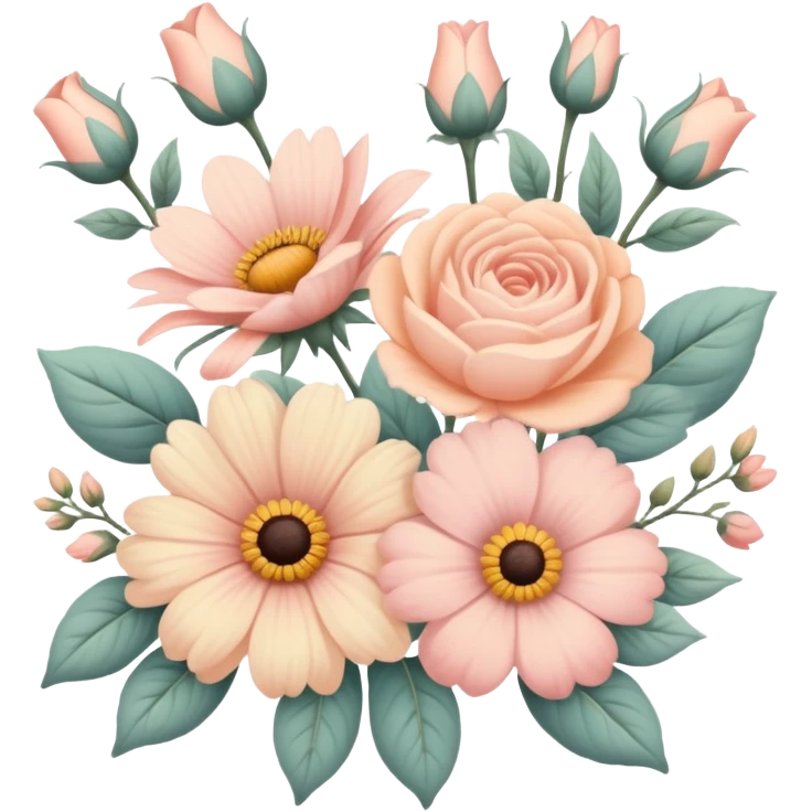 Warm pastels romantic vintage aesthetic  emoji