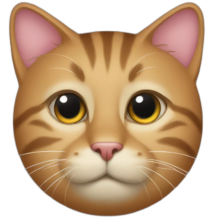There is a cat face on love. emoji
