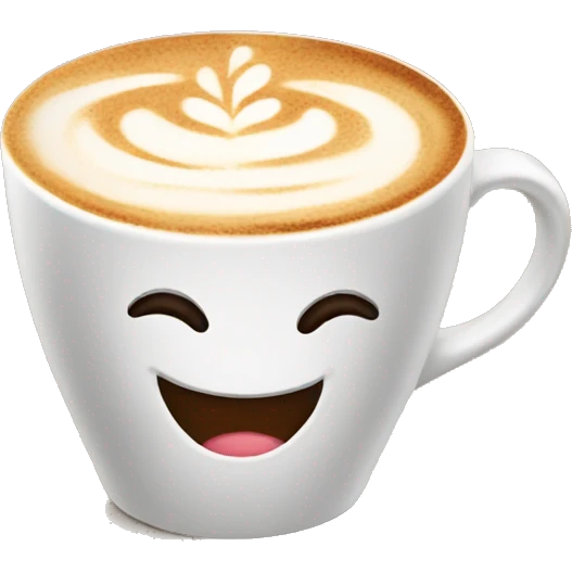 smiling cappucino emoji