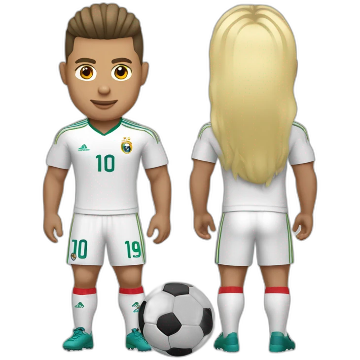 Ronaldo avec les mèches blondes emoji