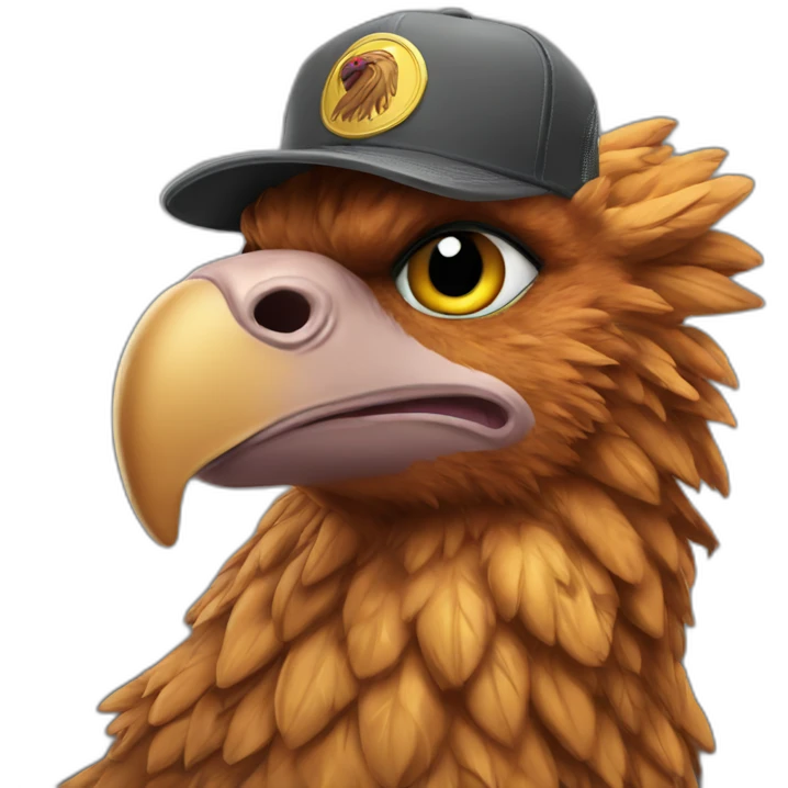 Griffin wearing trucker hat emoji