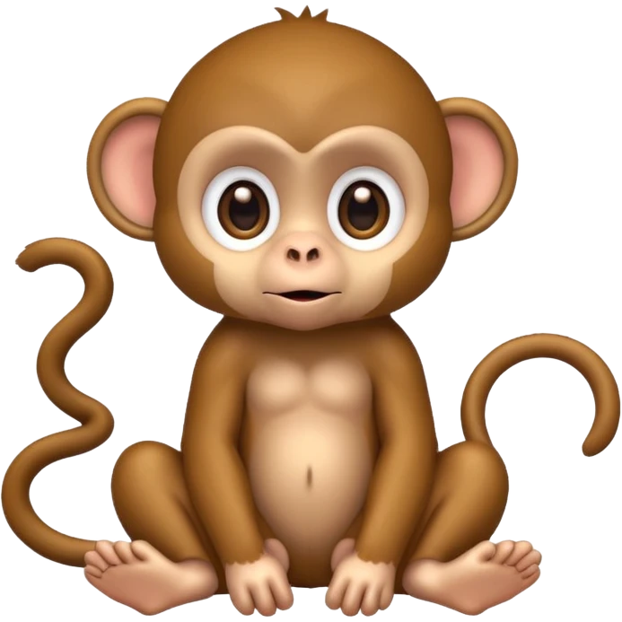 Cute monkey sanzaru emoji
