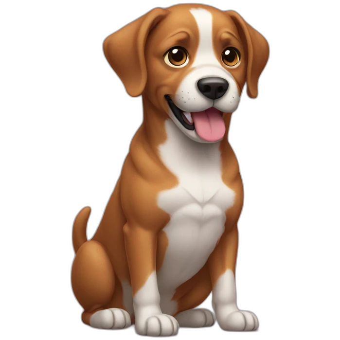 dog shows belly emoji