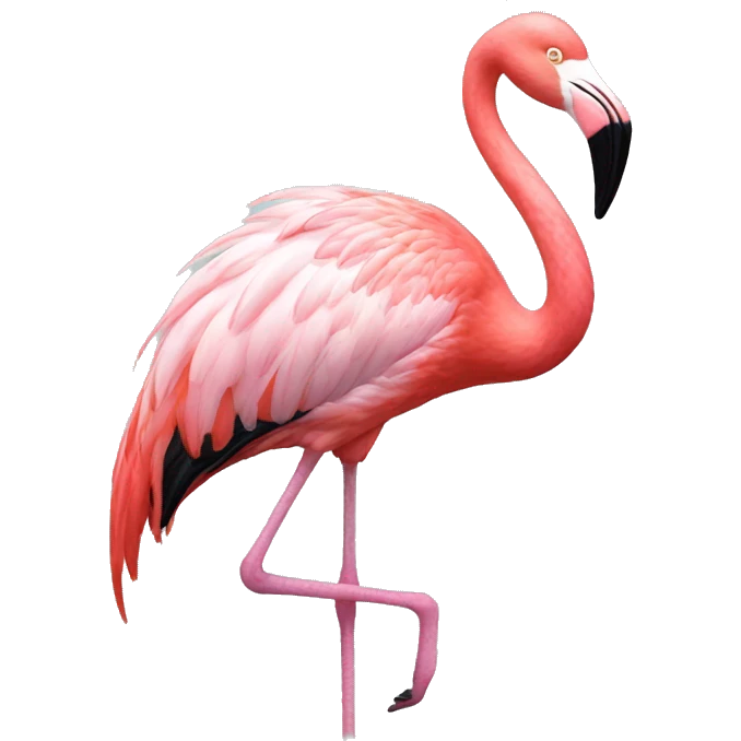 Flamingo saludando  emoji