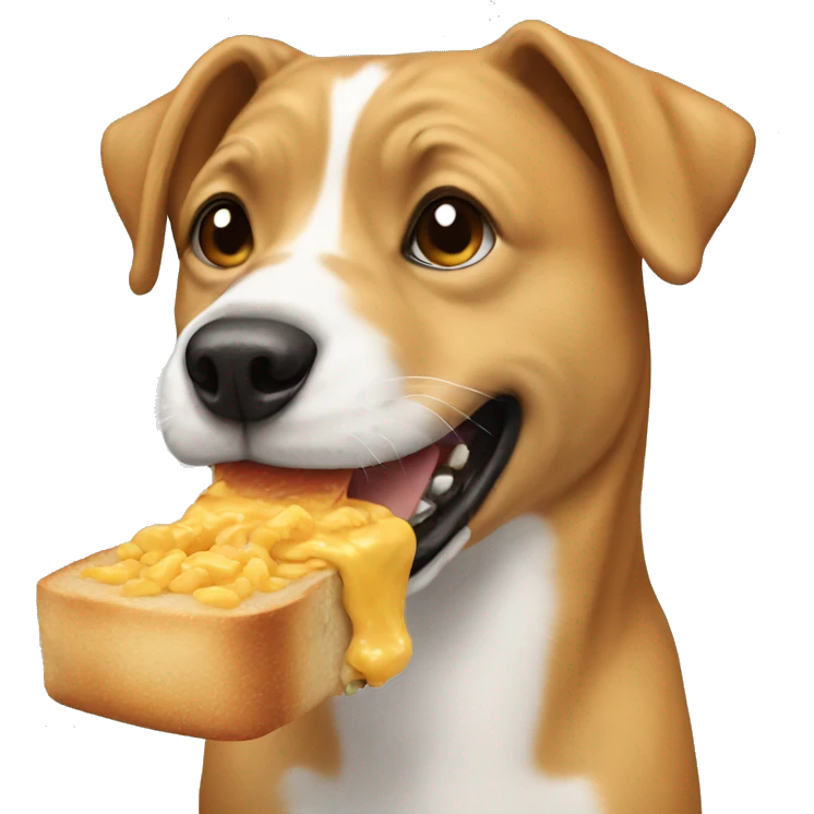 dog eating emoji