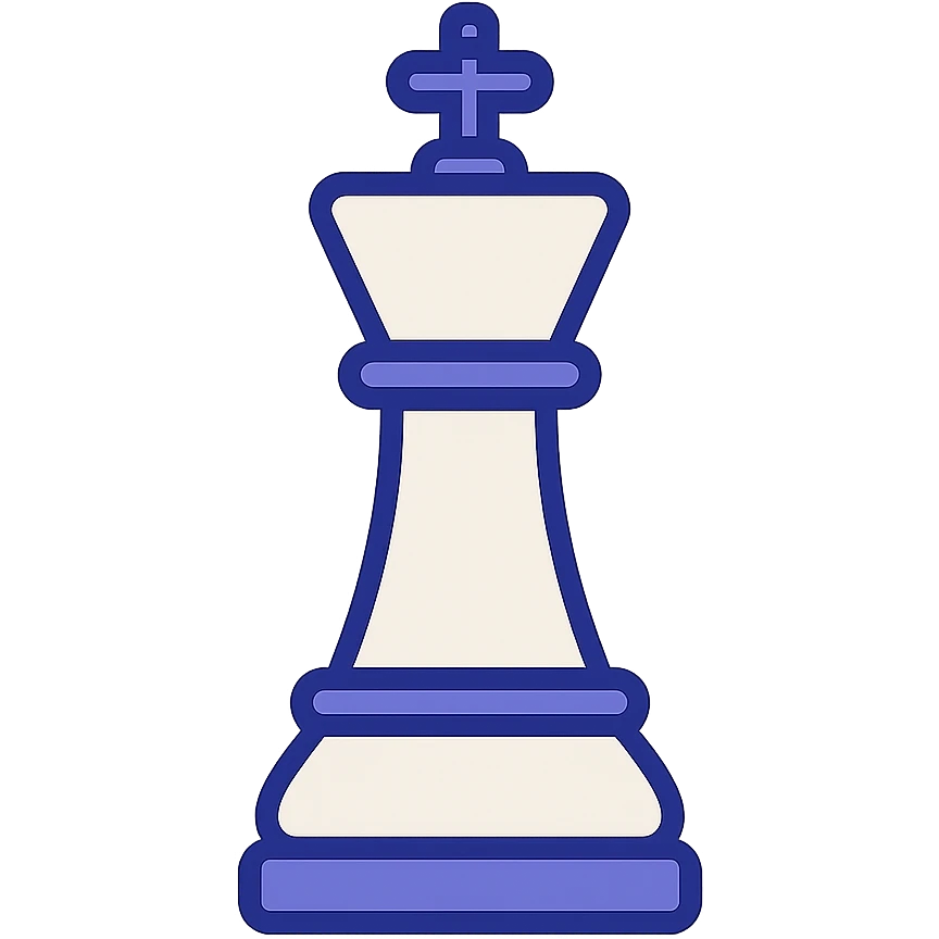 simple chess piece, minimal, clean, no text emoji