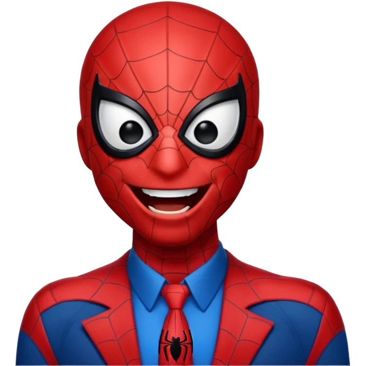 Spider-Man laughing hilariously emoji