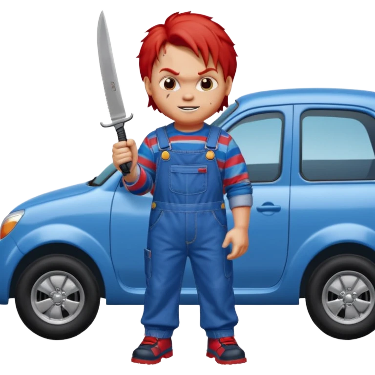 Chuky si carros y cuchillo emoji