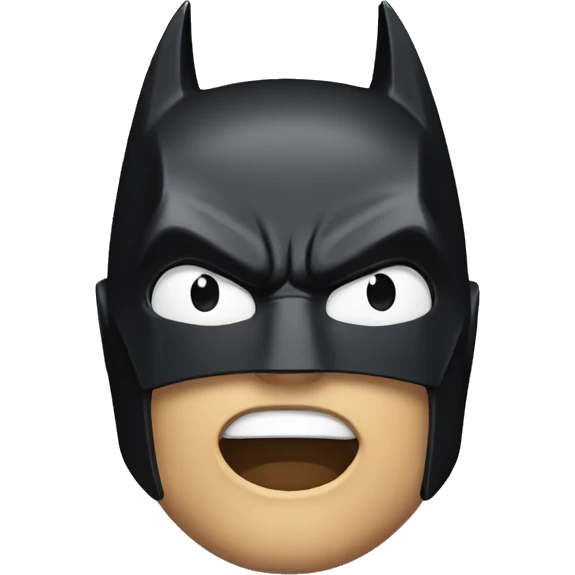 Batman being asking a question emoji