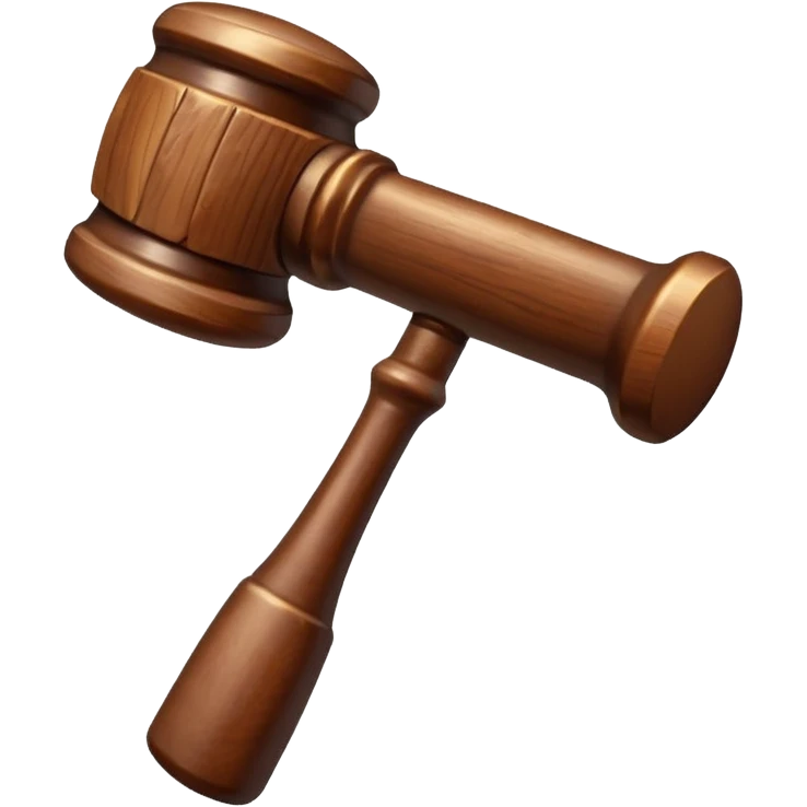 Auction hammer with bid emoji