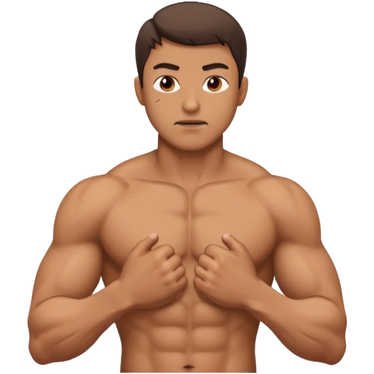 man hitting chest emoji