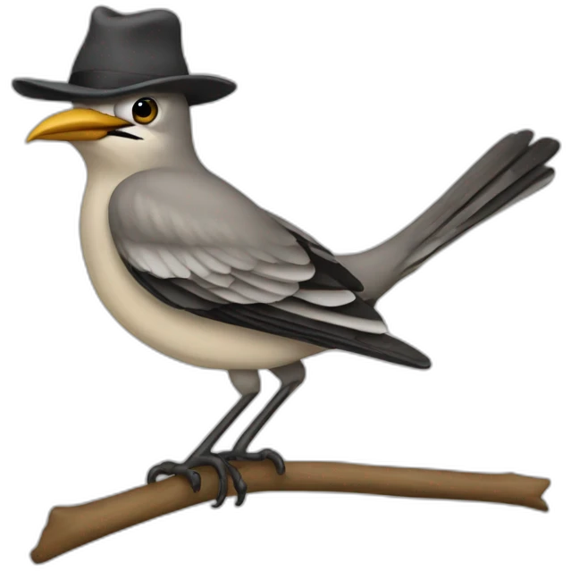 mockingbird hat emoji