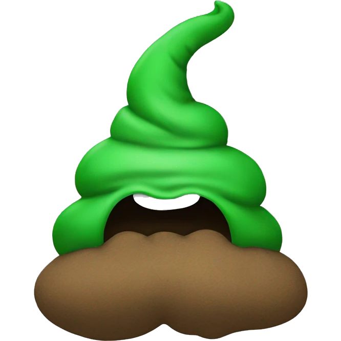green poop emoji