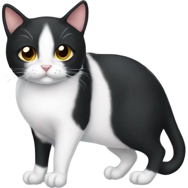 Tuxedo cat emoji