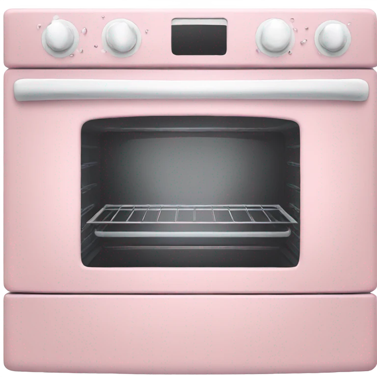 light pink oven with white buttons emoji