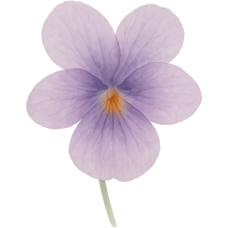 close-up of a detailed purple violet, soft color transitions, intricate petal textures, expressive form emoji